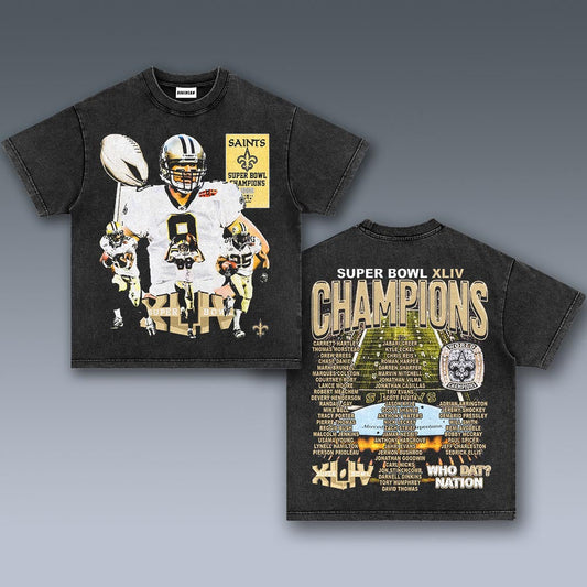 VINTAGE TEE | SUPER BOWL XLIV CHAMPS - SAINTS