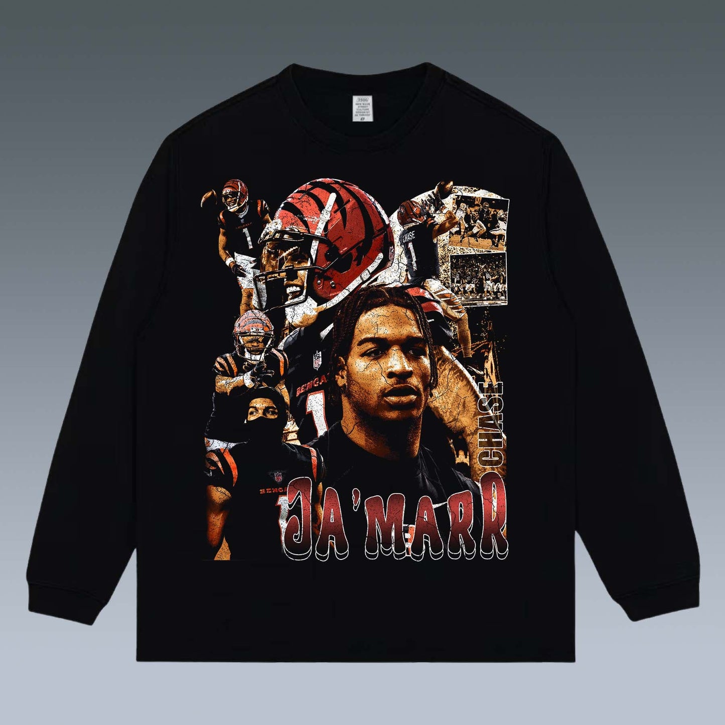 VINTAGE LONG SLEEVE TEE | JA'MARR CHASE