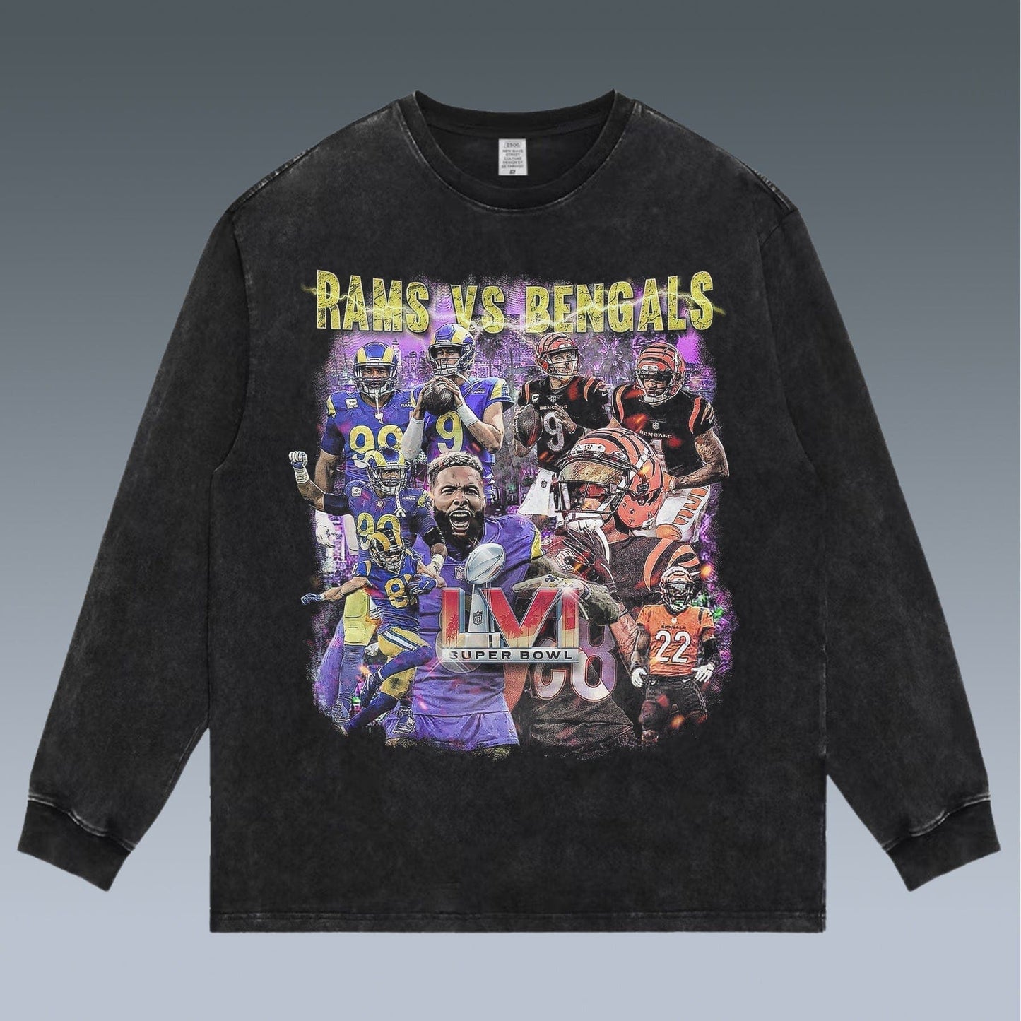 VINTAGE LONG SLEEVE TEE | RAMS VS BENGALS