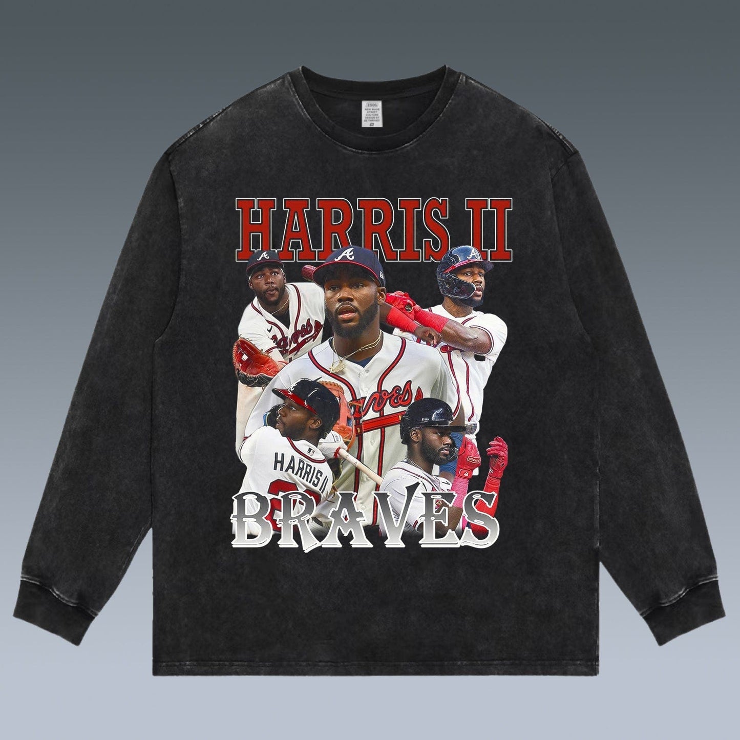 VINTAGE LONG SLEEVE TEE | MICHAEL HARRIS II& ATLANTA BRAVES