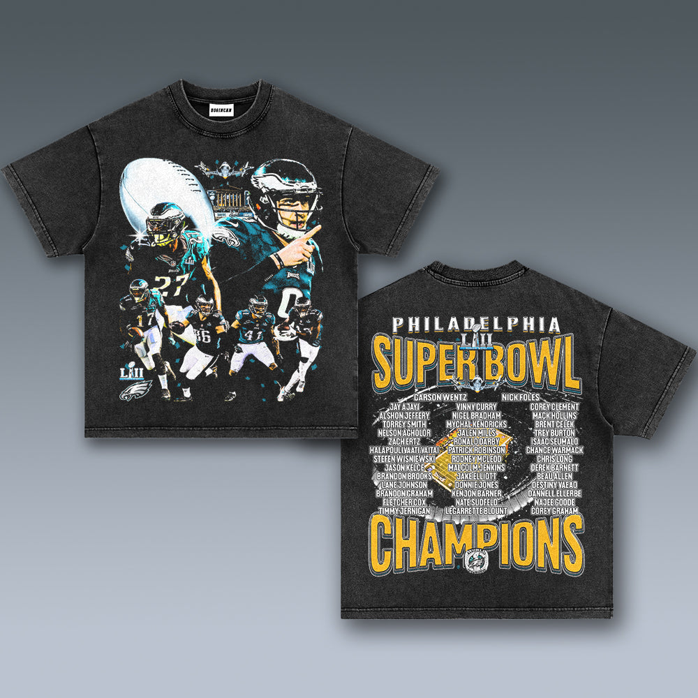 VINTAGE TEE |  SUPER BOWL LII CHAMPS - EAGLES