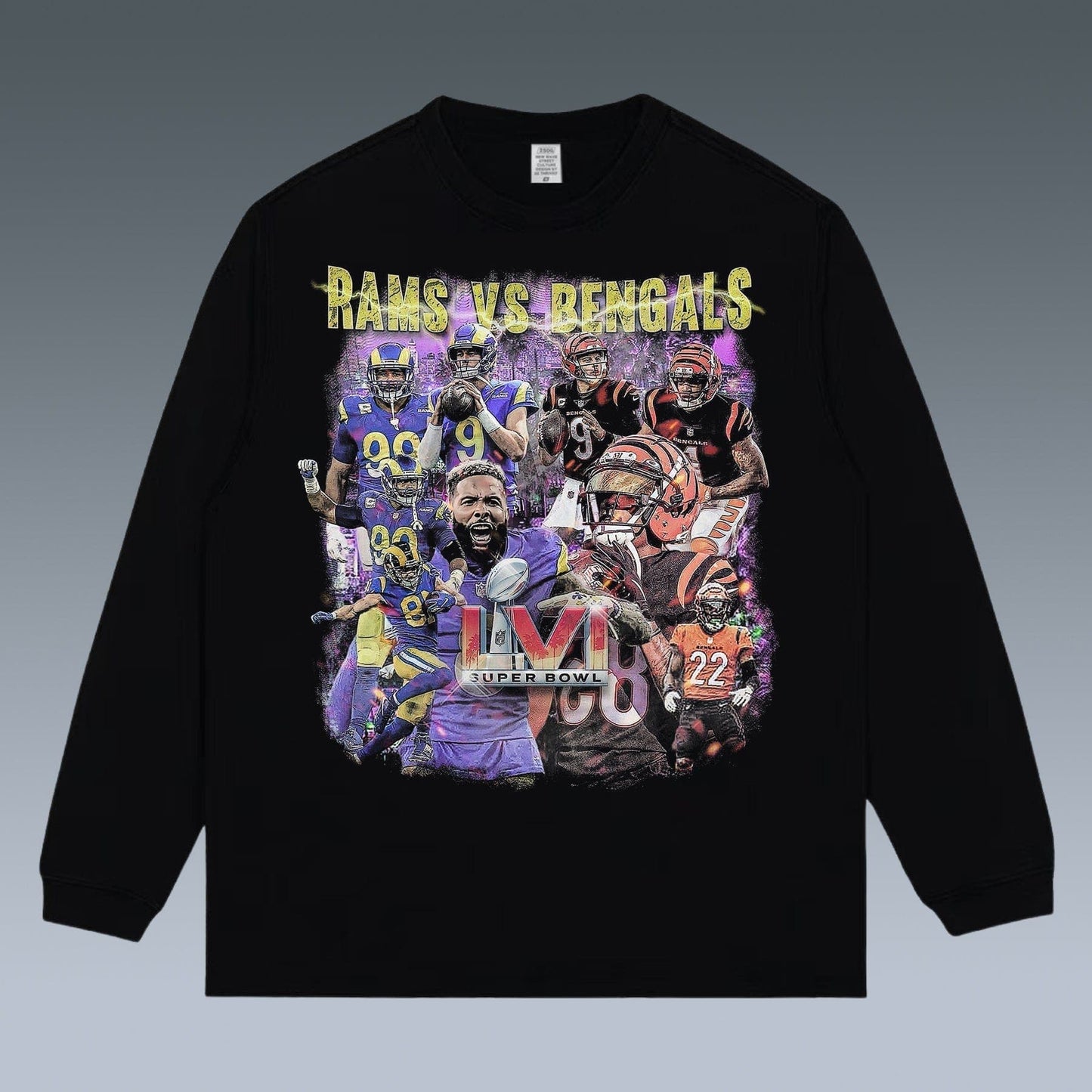 VINTAGE LONG SLEEVE TEE | RAMS VS BENGALS