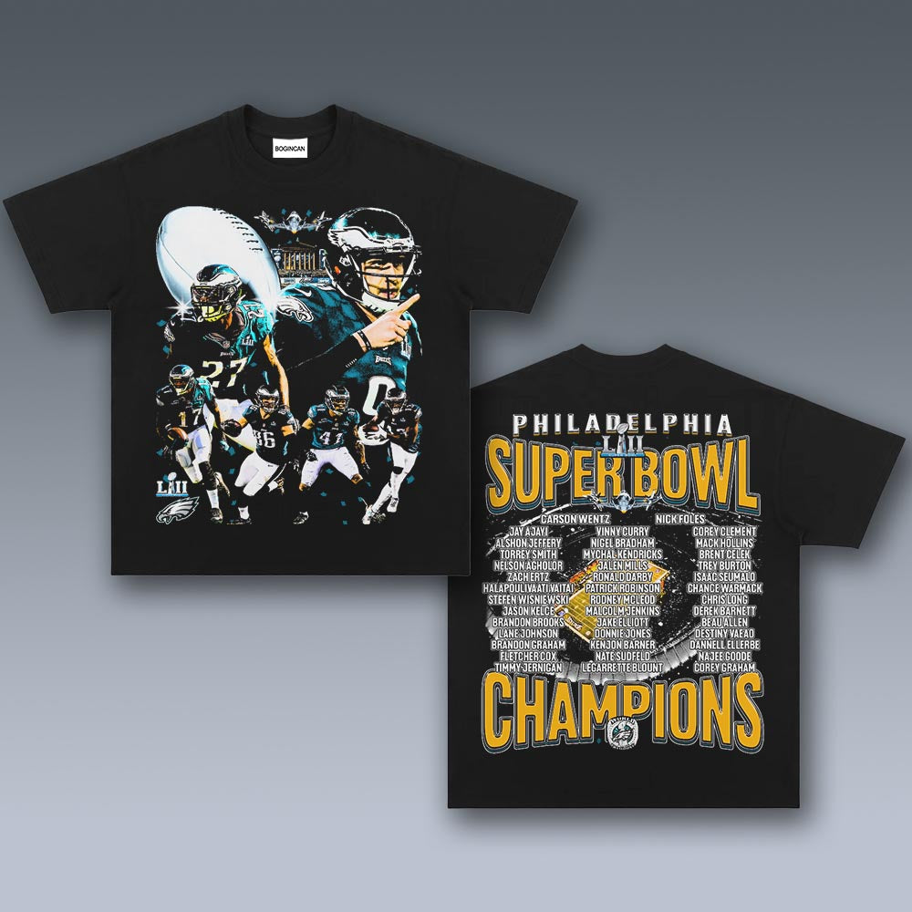 VINTAGE TEE |  SUPER BOWL LII CHAMPS - EAGLES