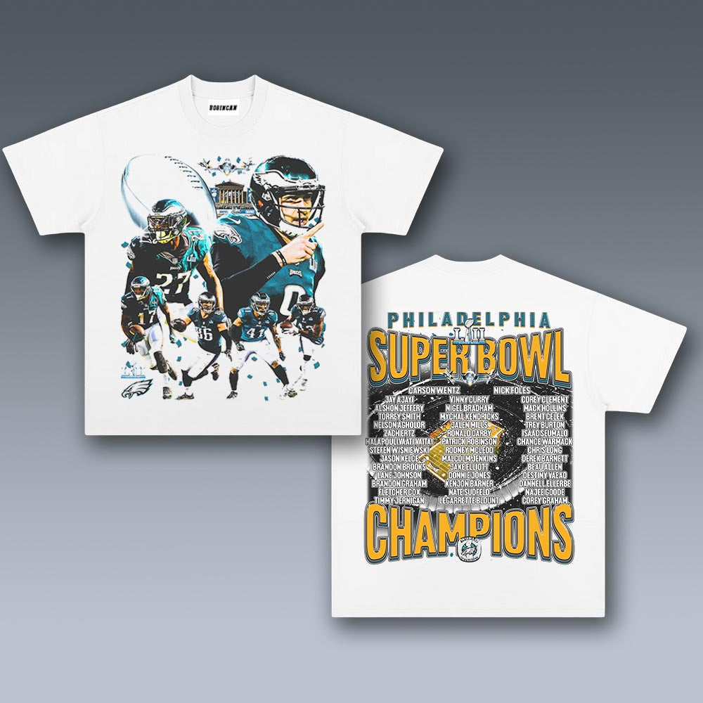 VINTAGE TEE |  SUPER BOWL LII CHAMPS - EAGLES